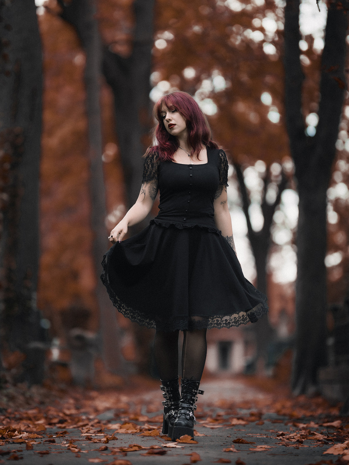 Bluzka z koronkowymi rękawami Reverie
