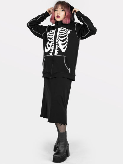 Rozpinana bluza z bawełny organicznej Undead
