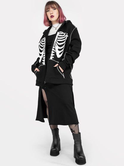 Rozpinana bluza z bawełny organicznej Undead