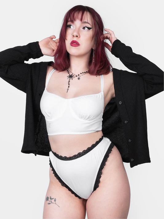Selene underwired bra white