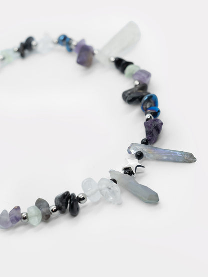Choker made of natural stones Skadi