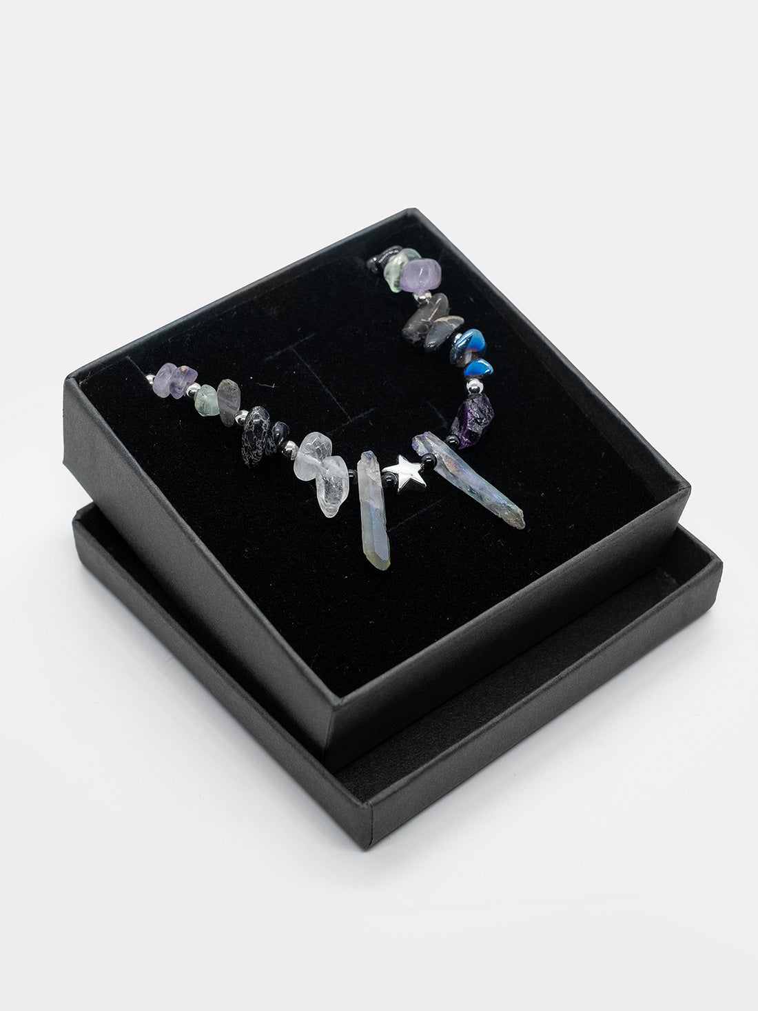 Choker made of natural stones Skadi