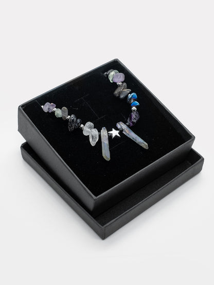 Choker made of natural stones Skadi