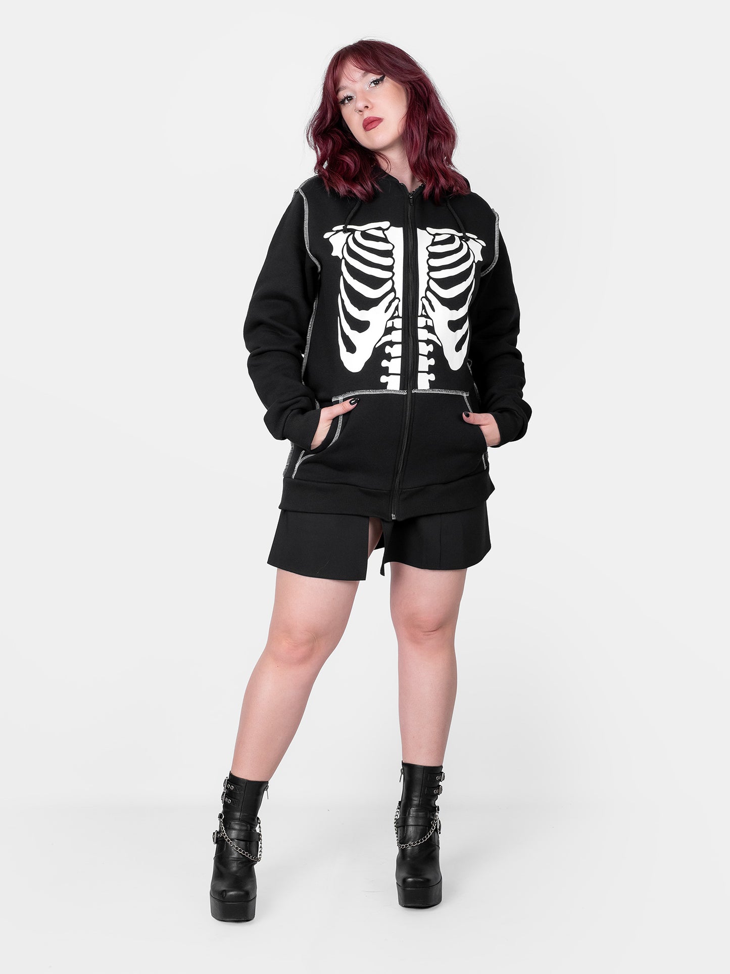 Rozpinana bluza z bawełny organicznej Undead