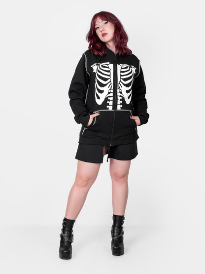 Rozpinana bluza z bawełny organicznej Undead