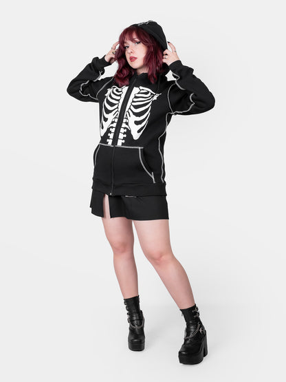 Rozpinana bluza z bawełny organicznej Undead