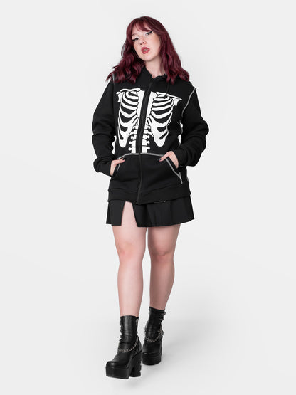 Rozpinana bluza z bawełny organicznej Undead