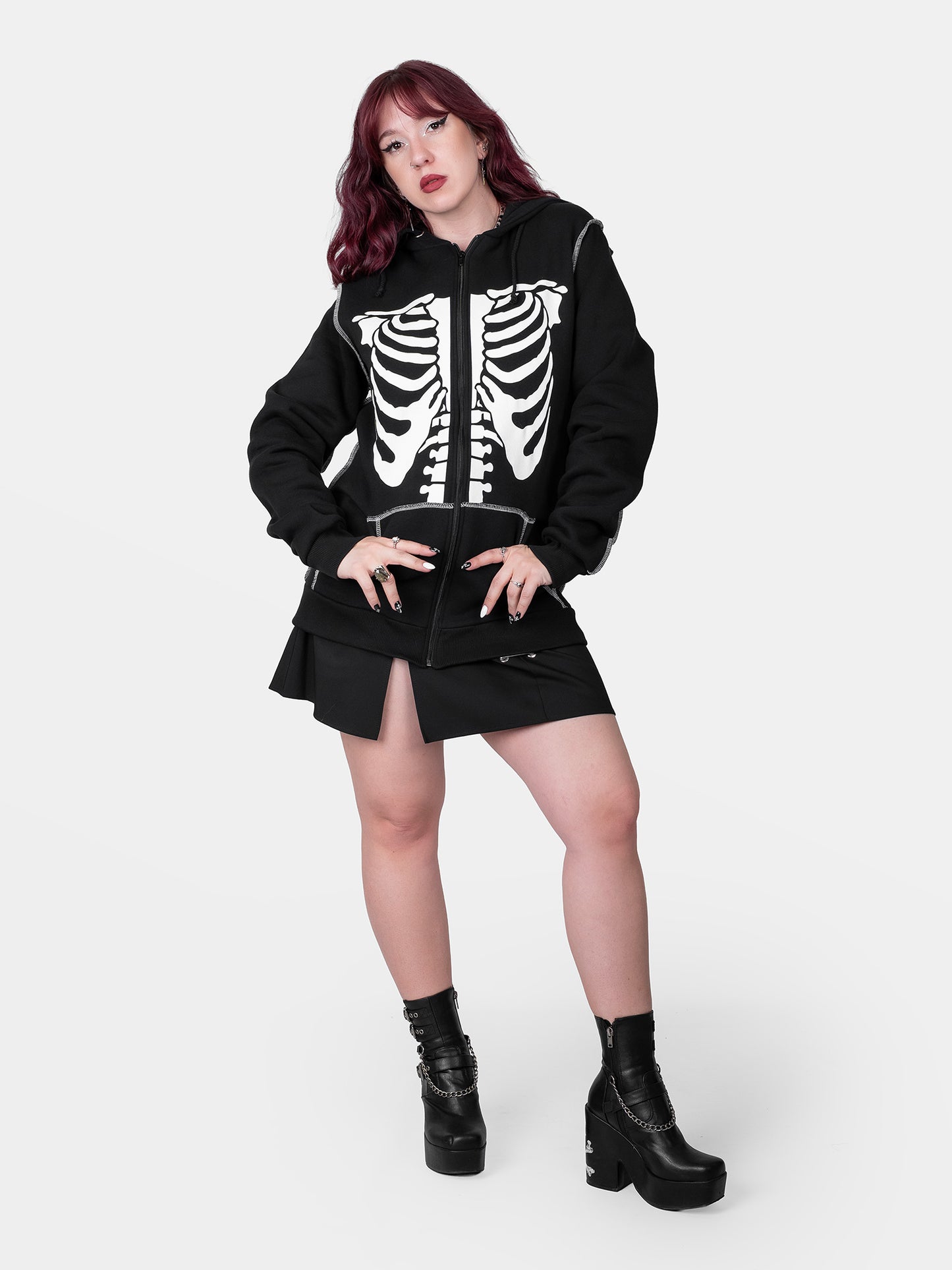 Rozpinana bluza z bawełny organicznej Undead