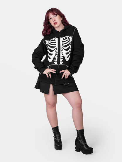 Rozpinana bluza z bawełny organicznej Undead