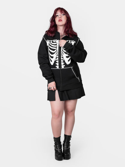 Rozpinana bluza z bawełny organicznej Undead