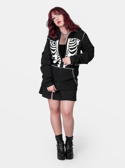 Rozpinana bluza z bawełny organicznej Undead