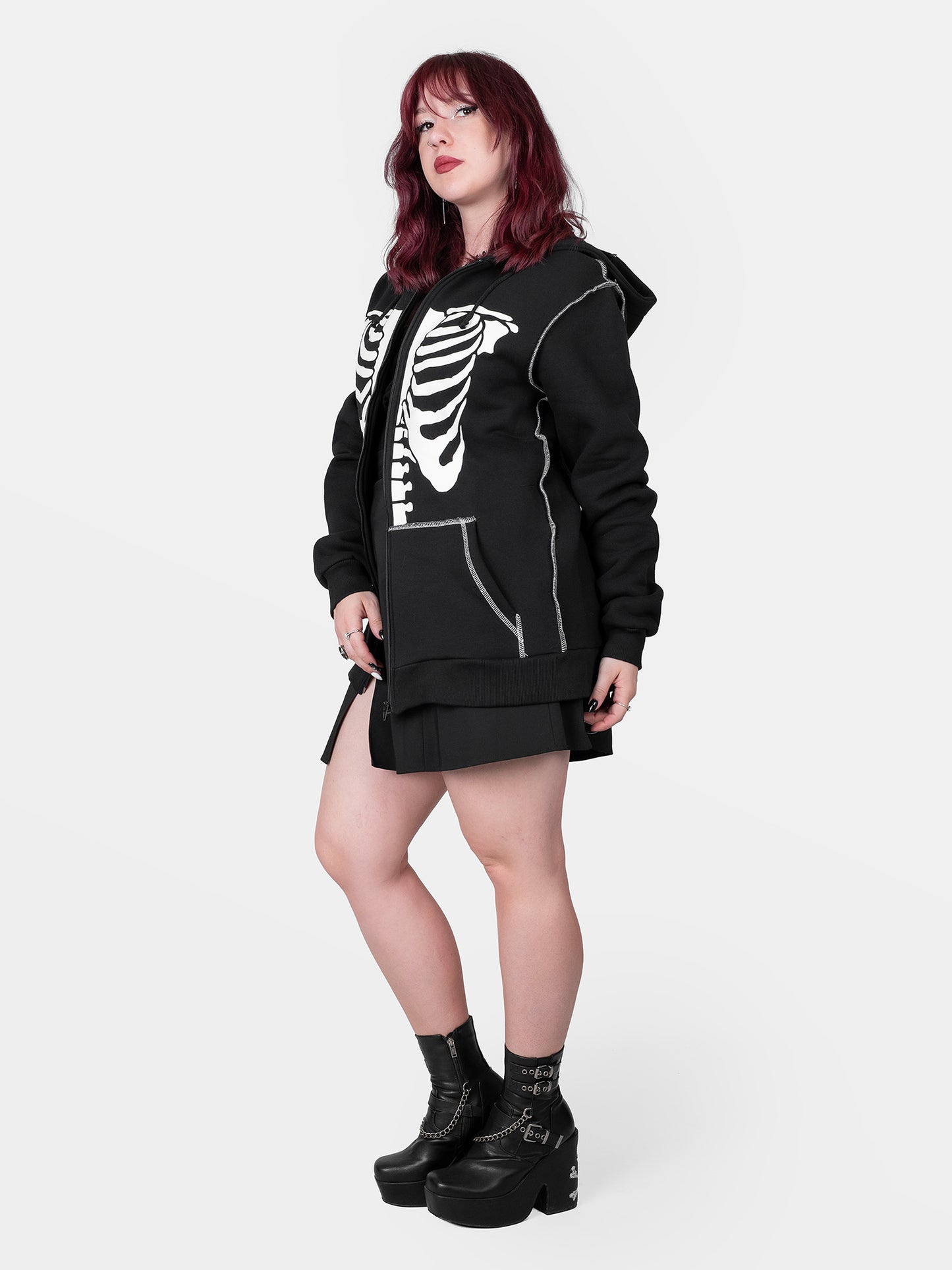 Rozpinana bluza z bawełny organicznej Undead
