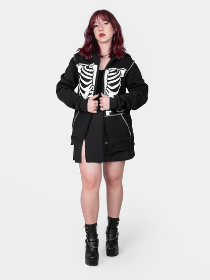 Rozpinana bluza z bawełny organicznej Undead