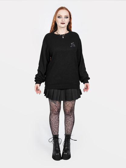 Sweter z haftem Snapdragon
