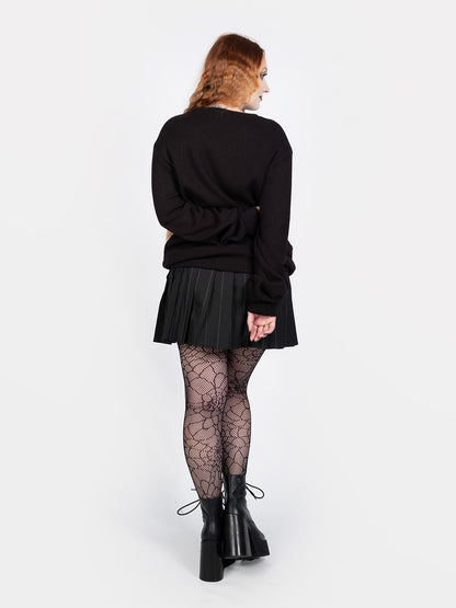Sweter z haftem Snapdragon