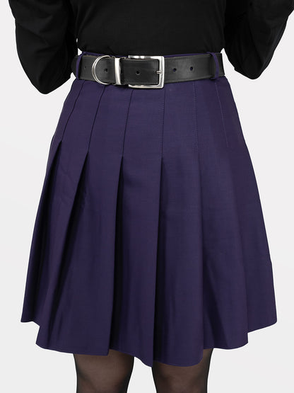 TALL Fioletowa tennis skirt ze szlufkami