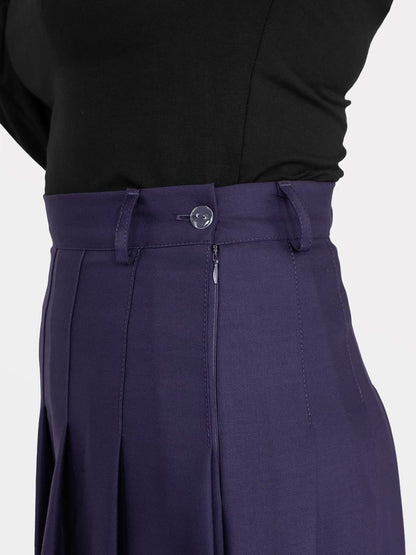 TALL Fioletowa tennis skirt ze szlufkami