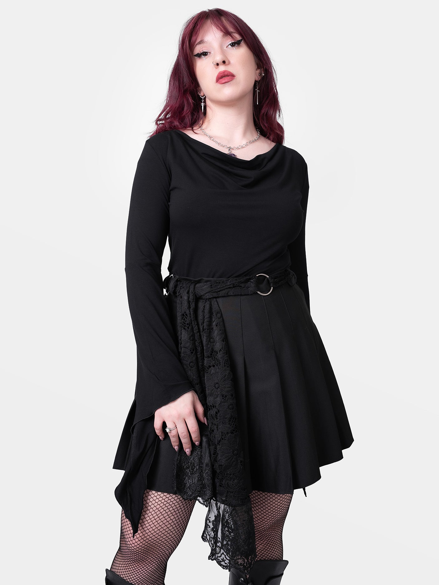 Bluzka z dekoltem w łódkę Elvira