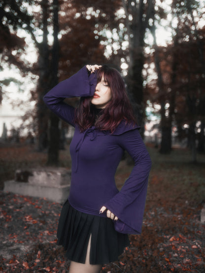 Fioletowa bluzka off shoulders Enchant