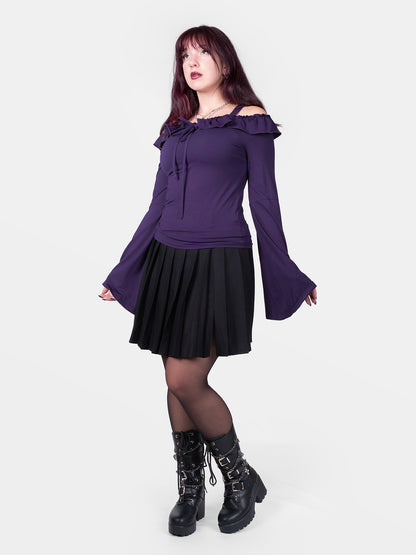 Fioletowa bluzka off shoulders Enchant