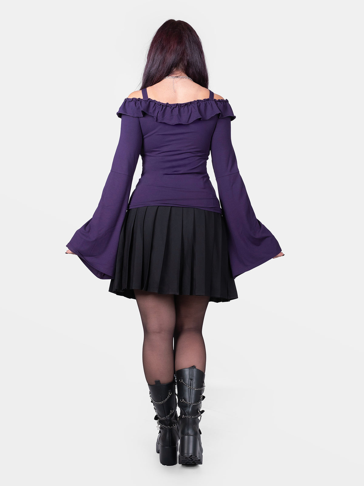 Fioletowa bluzka off shoulders Enchant