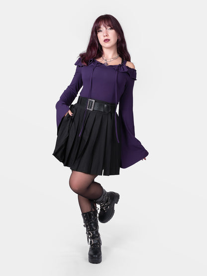 Fioletowa bluzka off shoulders Enchant