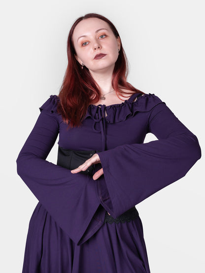 Fioletowa bluzka off shoulders Enchant