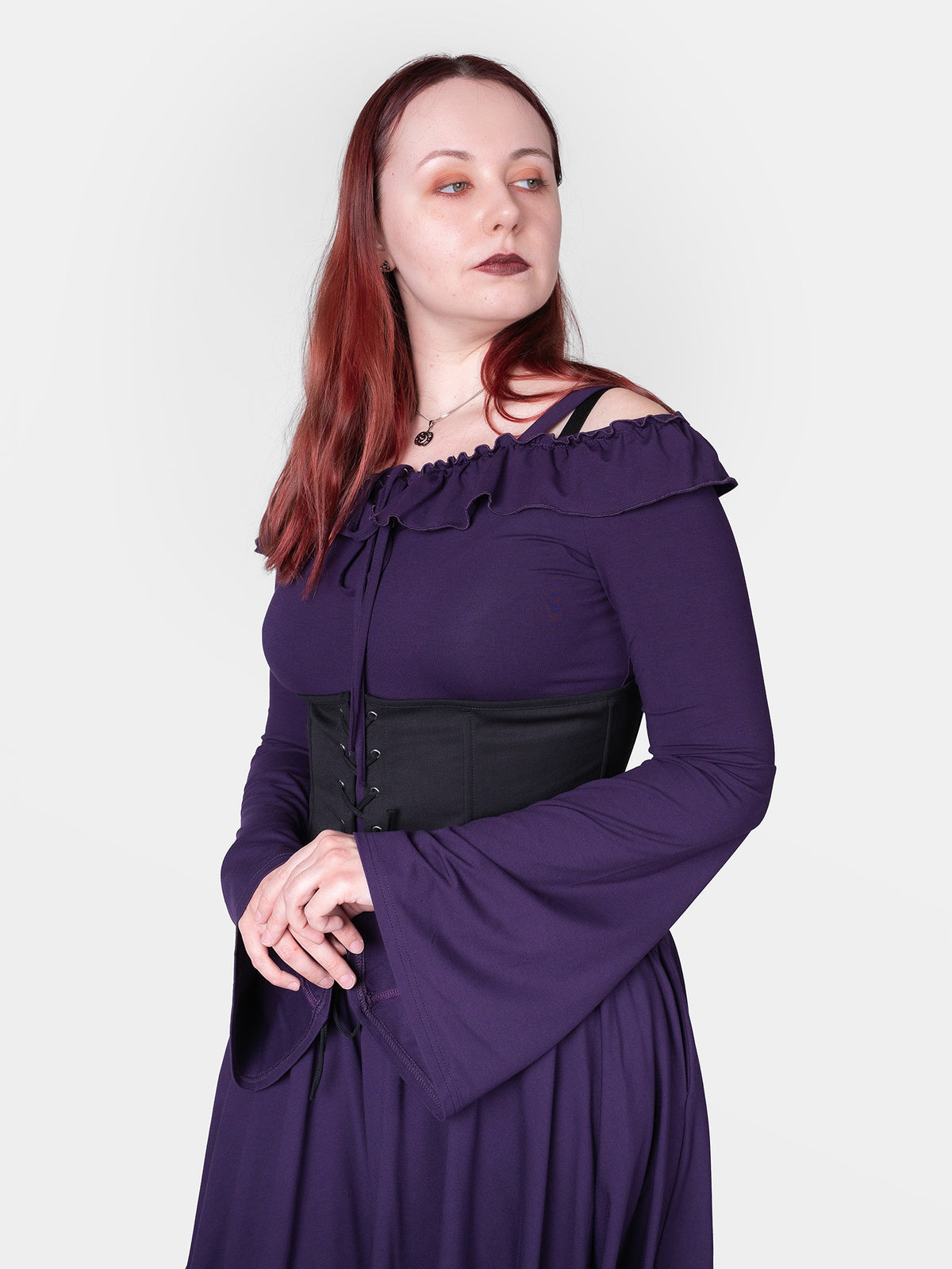 Fioletowa bluzka off shoulders Enchant