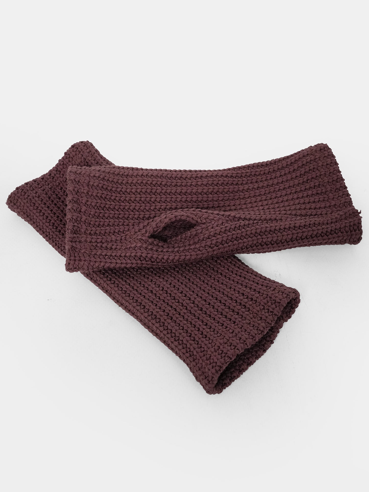 Mitenki z brązowej swetrówki