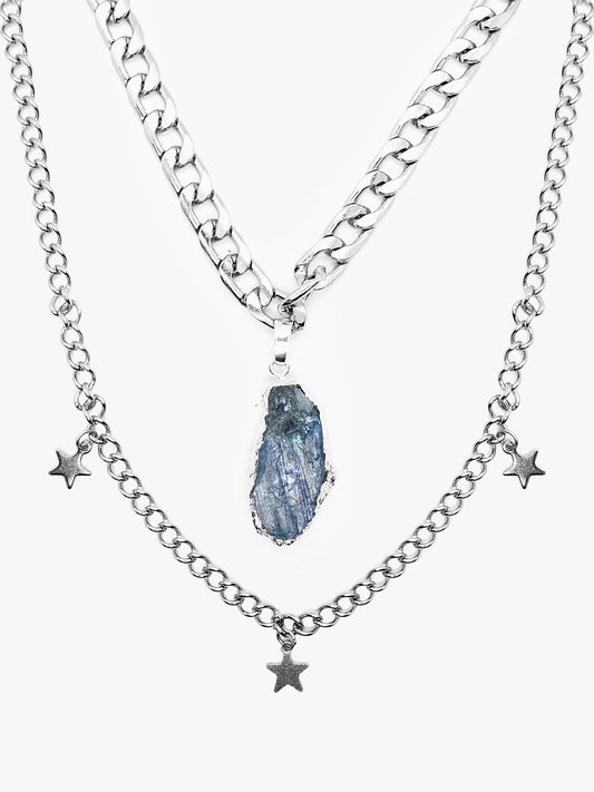 Kyanite and Star Lullaby Double Choker