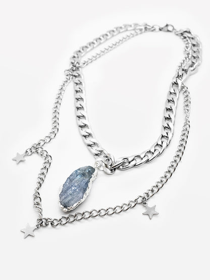 Kyanite and Star Lullaby Double Choker