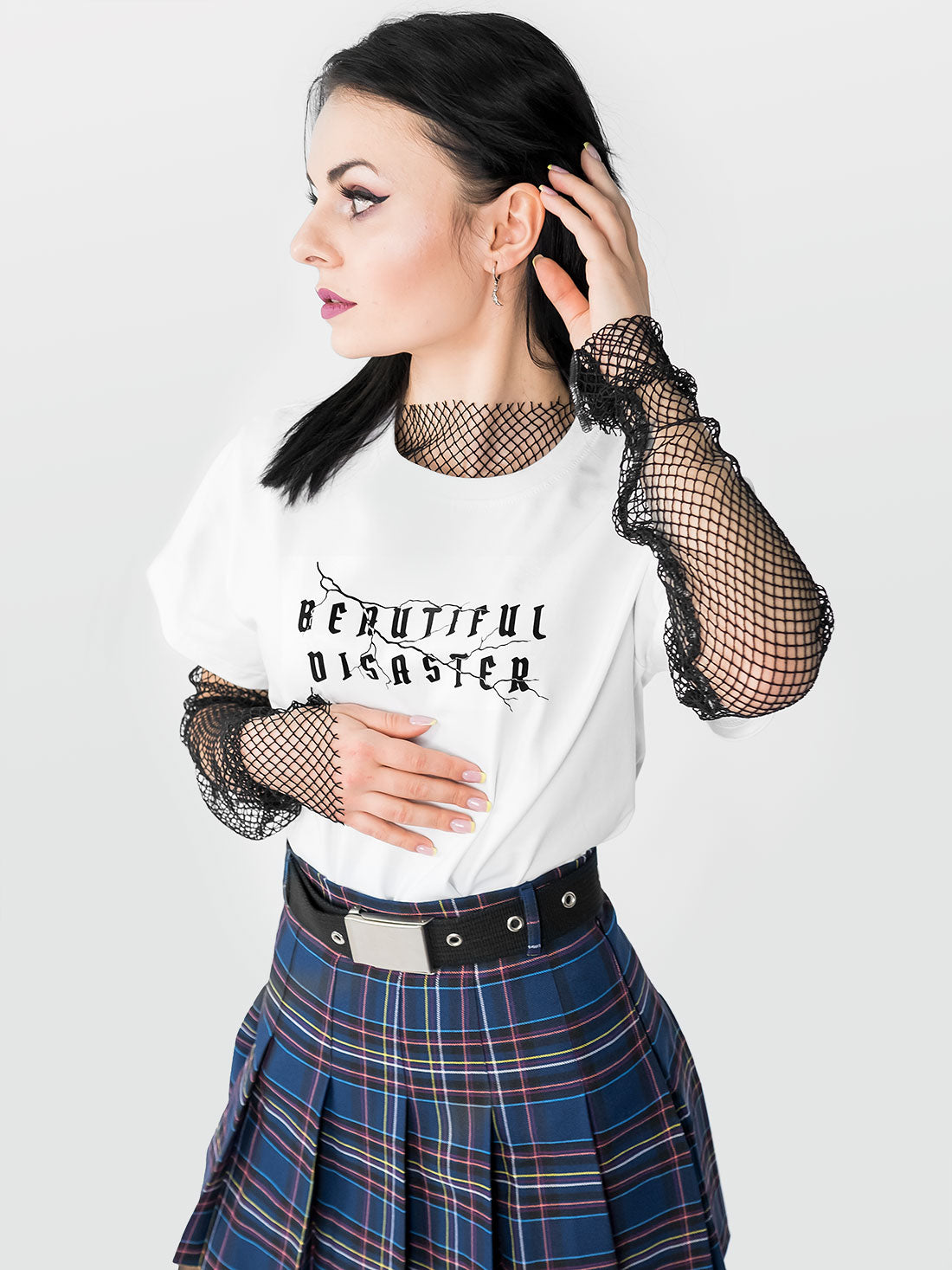 Biały T-shirt Beautiful Disaster