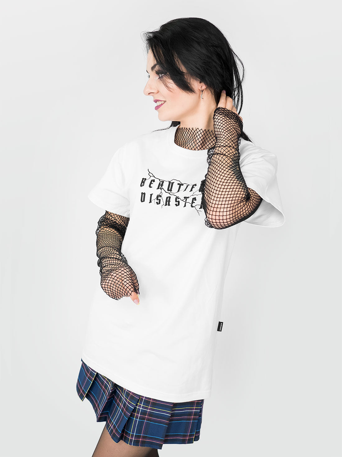 Biały T-shirt Beautiful Disaster