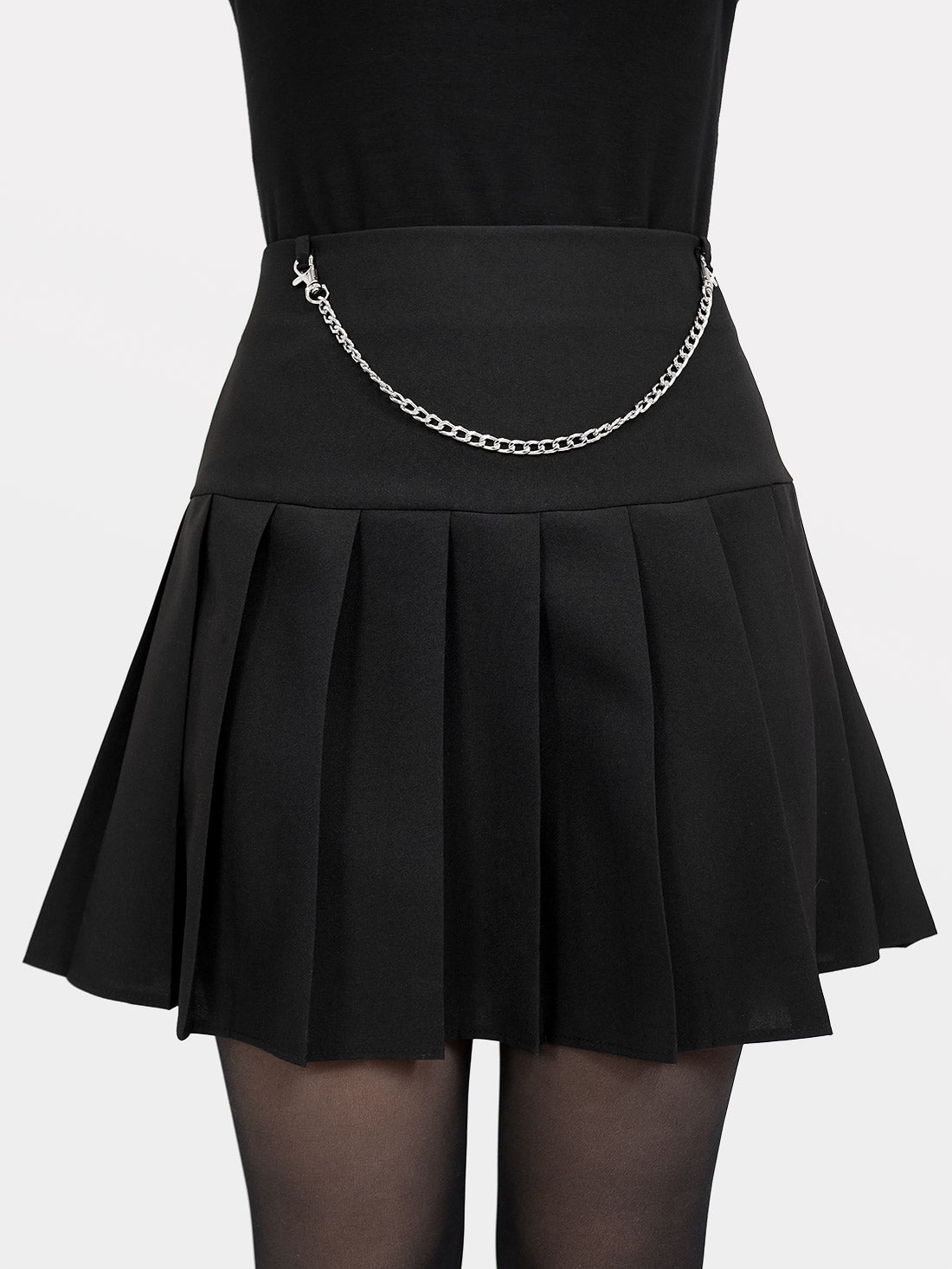 Pleated Skirt with Chain SKYDANCE – - Main Image