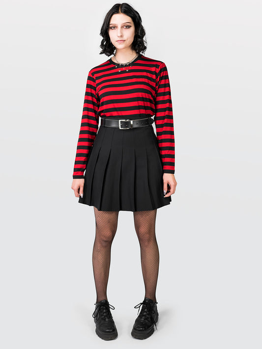 TALL Czarna tennis skirt ze szlufkami