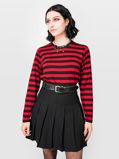 TALL Czarna tennis skirt ze szlufkami