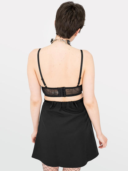 Bralet z tiulu w pajęczynę Salem
