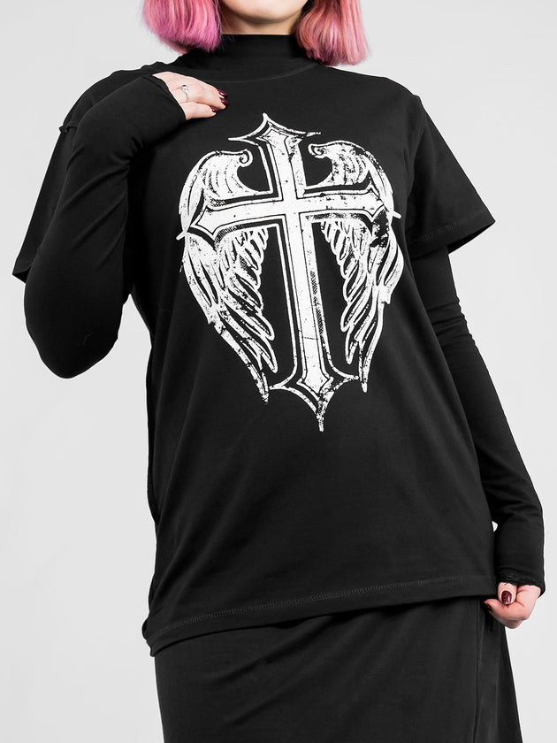 Czarny t-shirt Angel of Death