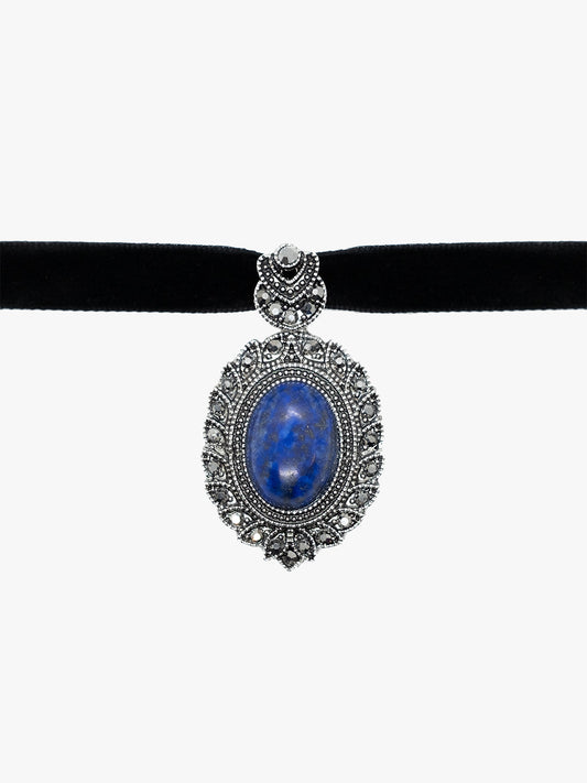 Obróżka z lapis lazuli Lethal